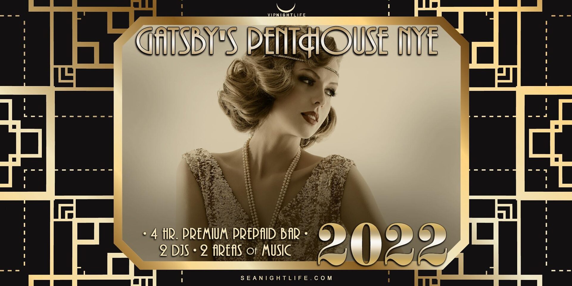 Seattle New Years Eve Party 2022 Gatsby’s Penthouse Seattle