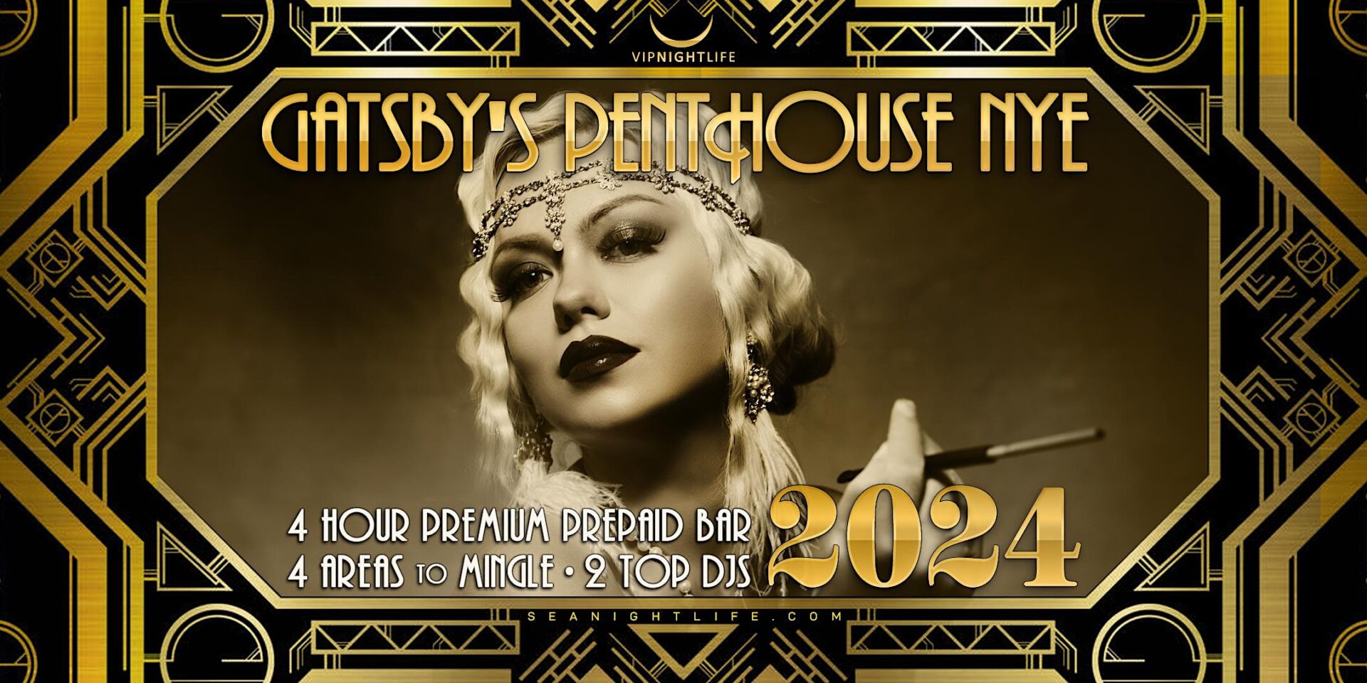 Seattle New Years Eve Party 2024 Gatsby’s Penthouse Seattle